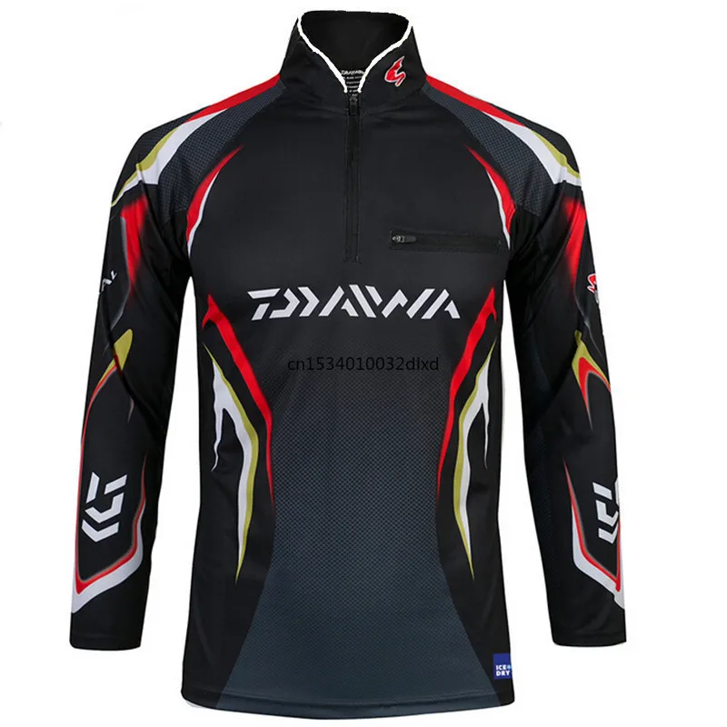Новый бренд Daiwa для мужчин рыбалка одежда анти-УФ с длинным рукавом размера плюс