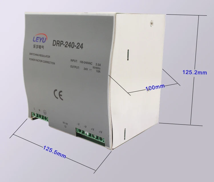 Подходит для промышленной машины DR 240 12 серии DIN RAIL с одним выходом AC DC блок