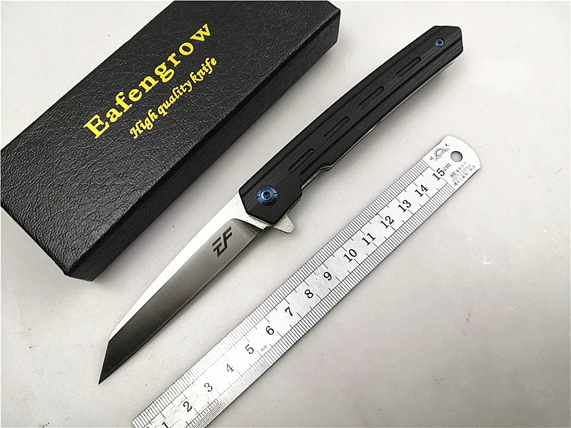 

Складной нож Eafengrow EF946 для повседневного использования, практичный тактический карманный Клинок с лезвием D2, рукояткой G10, шарикоподшипником, для кемпинга и охоты