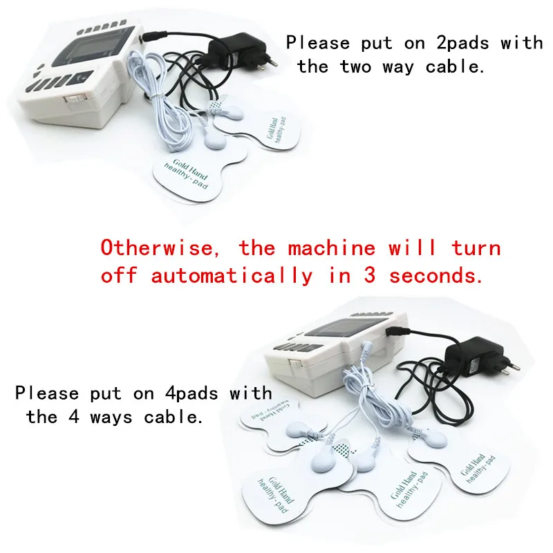 Электронный импульсный массажер терапия стимулятор мышц + магнитные массажные