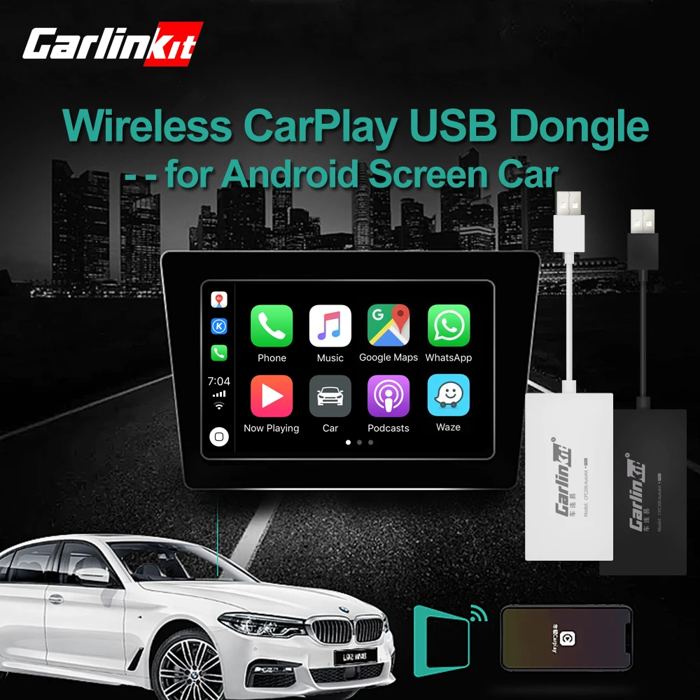 Автомобильный ключ Carlinkit беспроводной Usb-ключ для Apple Iphone автомобильное зеркало