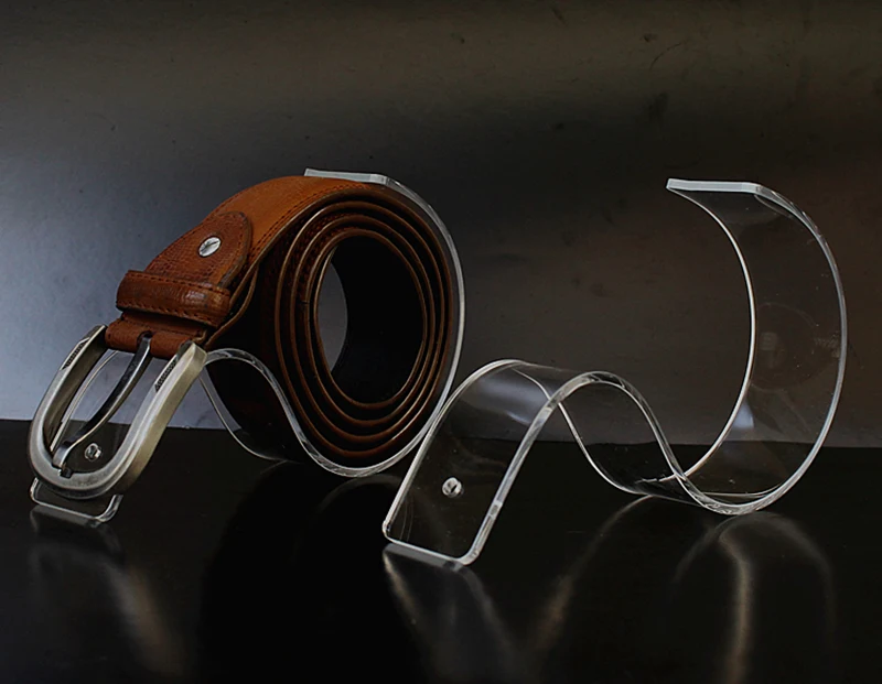 5 шт. магазин одежды прозрачный акриловый для мужчин и женщин ремень держатель