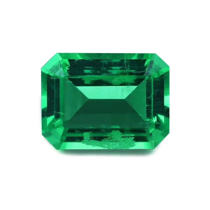 

Pirmiana 8x6mm Lab Grown Created Emerald Columbia Color Emerald Cut Loose Stone for Jewelry Making