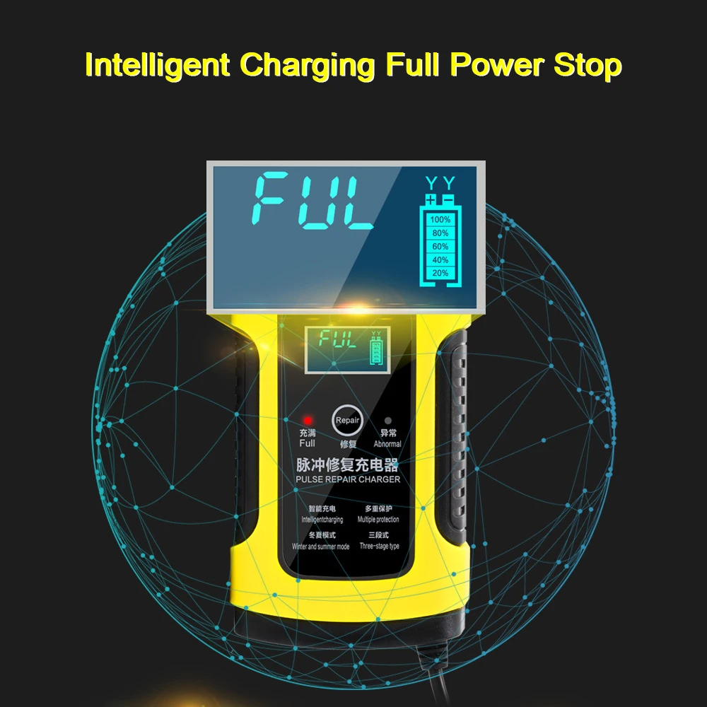 Новинка 12В 6А влажная сухая свинцово кислотная батарея зарядные устройства