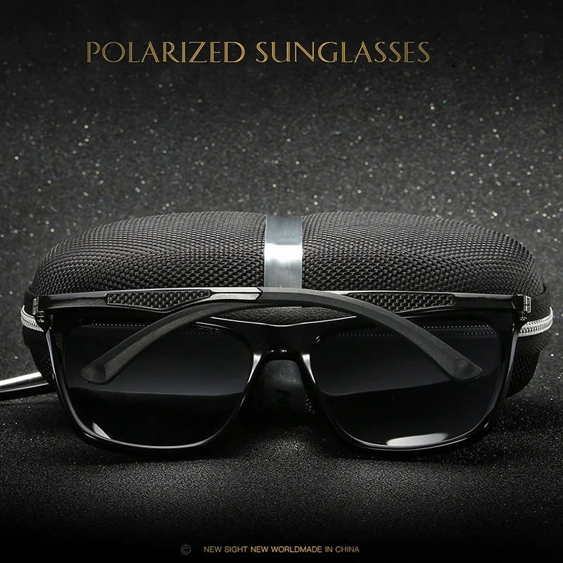 Мужские солнцезащитные очки DEARMILIU поляризованные Квадратные Зеркальные из