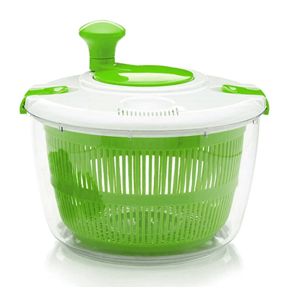 

Vegetable Salad Spinner Large Dryer Bowls with Pouring Spout Kitchen Tool C44