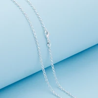 925 sterling silver necklace chains with lobster clasps set fashion cross chain stylish unisex chains jewelry 3mm 15pcs