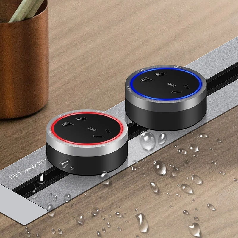 Kxn-adaptadores de Tomada Elétrica Oculto para Mesa com Usb Padrão Eua e Reino Unido para Casa e Escritório Soquetes elétricos