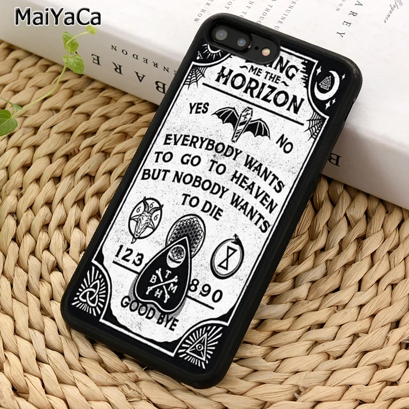 MaiYaCa большой BMTH Ouija плата BnW чехол для телефона iPhone X XR XS 11 12 Pro MAX 5 6 7 8 Plus Samsung Galaxy S5 S6 S7
