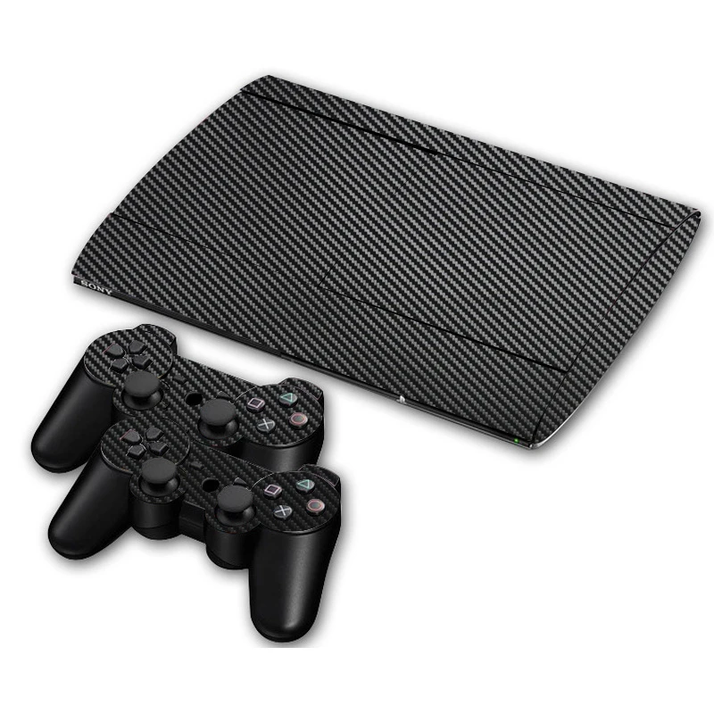Виниловая наклейка на консоль для PS3 Surper slim 4000 + 2 контроллера Sony PS 3 super