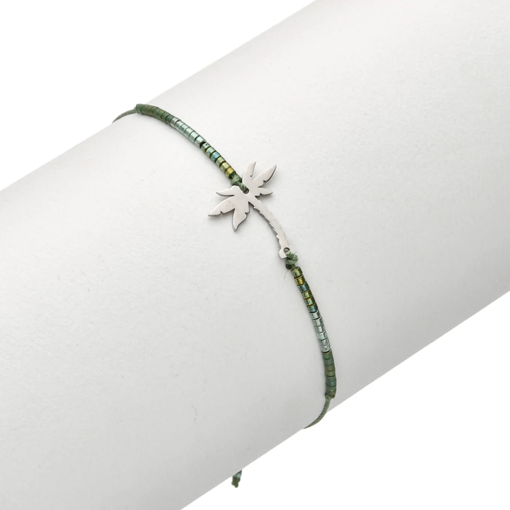 Стрекоза плюс рисовый бисер простой и модный браслет ручной работы с