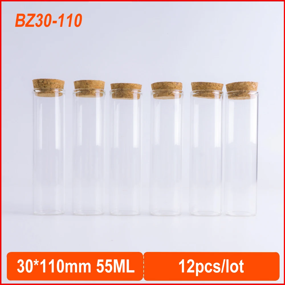 

Пустые стеклянные бутылки 30*110 мм, 55 мл, флакон с пробкой для самостоятельного изготовления сообщений пожеланий, контейнер для хранения обра...