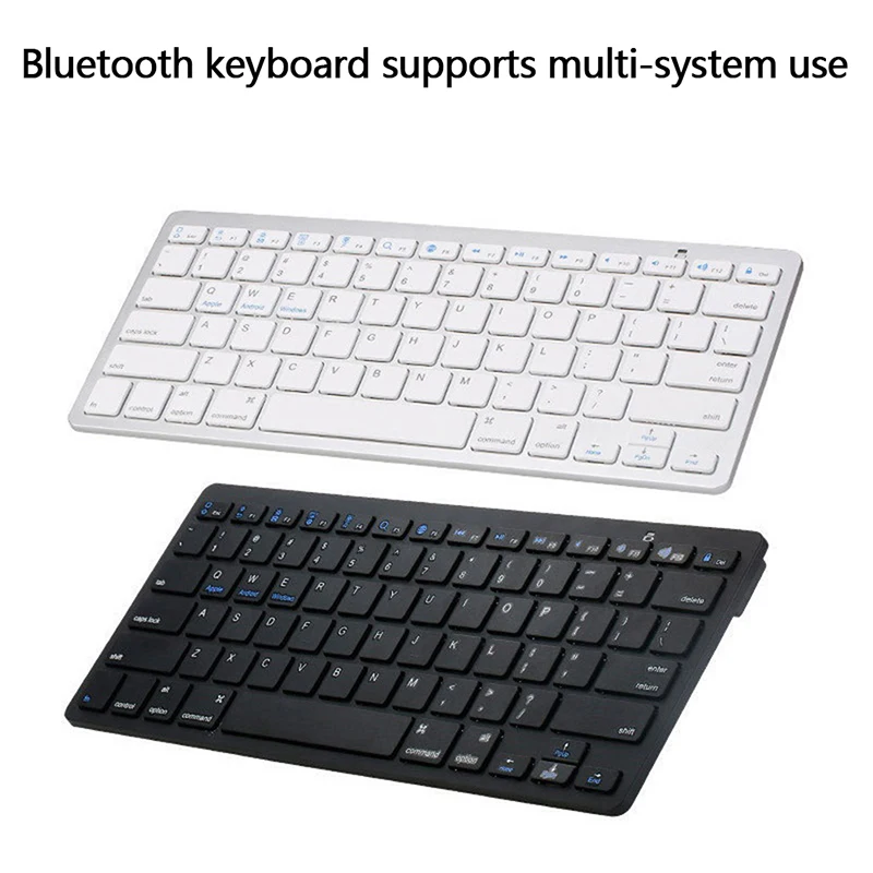 

Portable Ultra-Slim Bluetooth Wireless Keyboard For Iphone Ipad Android Tablet Win PC Phone Bluetooth Enabled Devices Wholesale