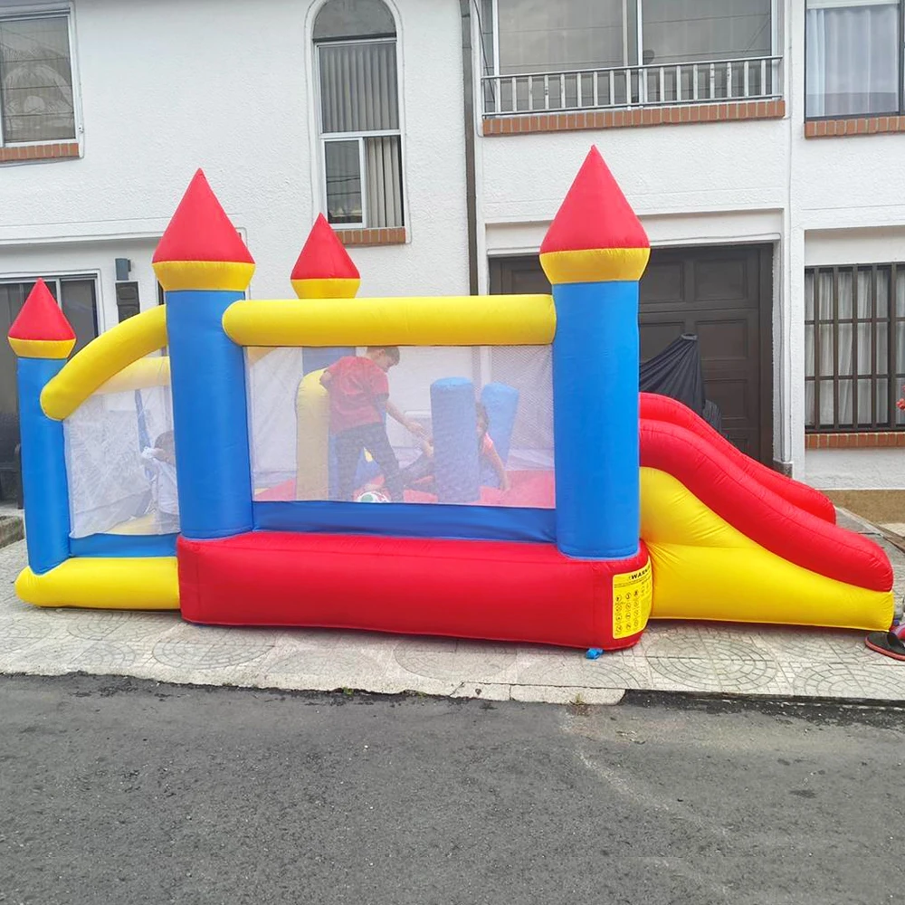 

YARD Inflatable Bounce House With Big Slide Inflatable Bouncy Castle 4.8*2.5*2.1 M Trampoline Inflatable Bouncer