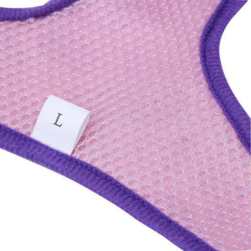 Регулируемая мягкая воздухопроницаемая шлейка для собак сетчатый жилет поводок