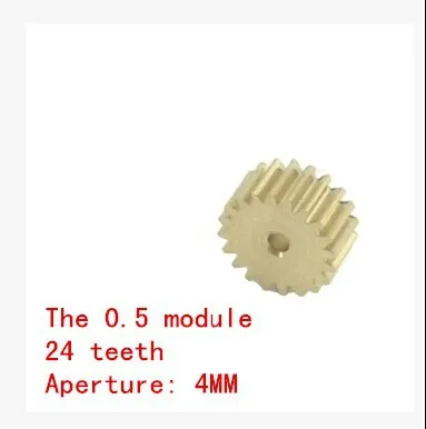 

The 0.5 module 24T micro motor gear metal gear DIY Model Toy Fittings aperture 4MM Free shipping