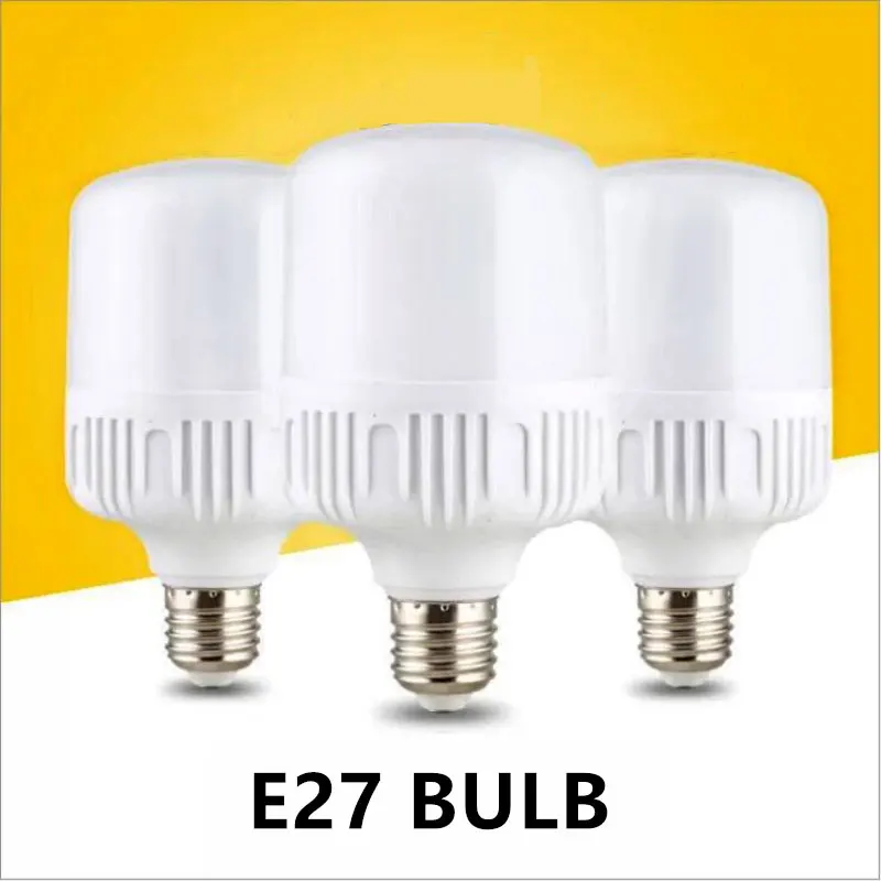 Светодиодный светильник E27 220V 240V лампа Smart IC Power 5W 10W 15W 20W 30W 40W 50W высокой яркости
