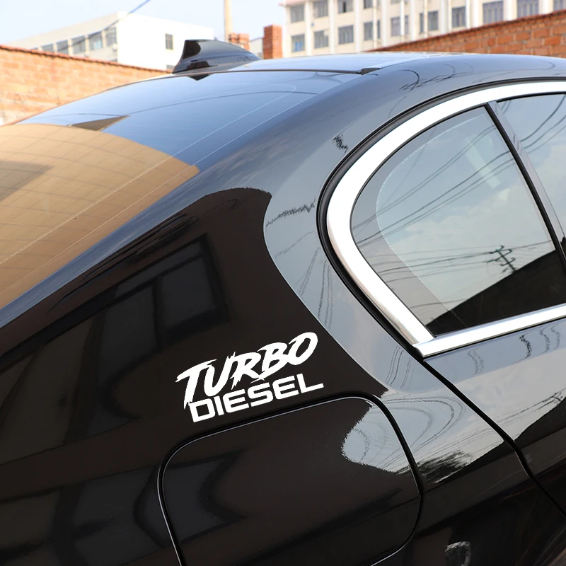 

TURBO DIESEL Car Sticker Funny Vinyl Waterproof Decal Decorative Sticker for Bumper Rear Windshield Personality Car Accessories
