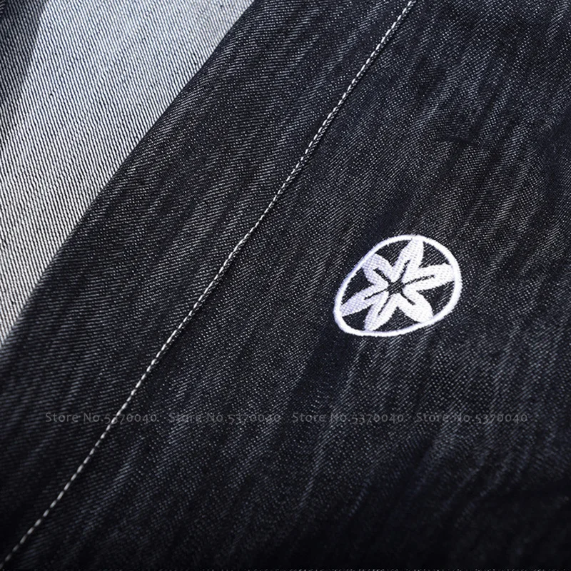 Джинсовые куртки Samurai для мужчин и женщин свободная блузка в японском стиле