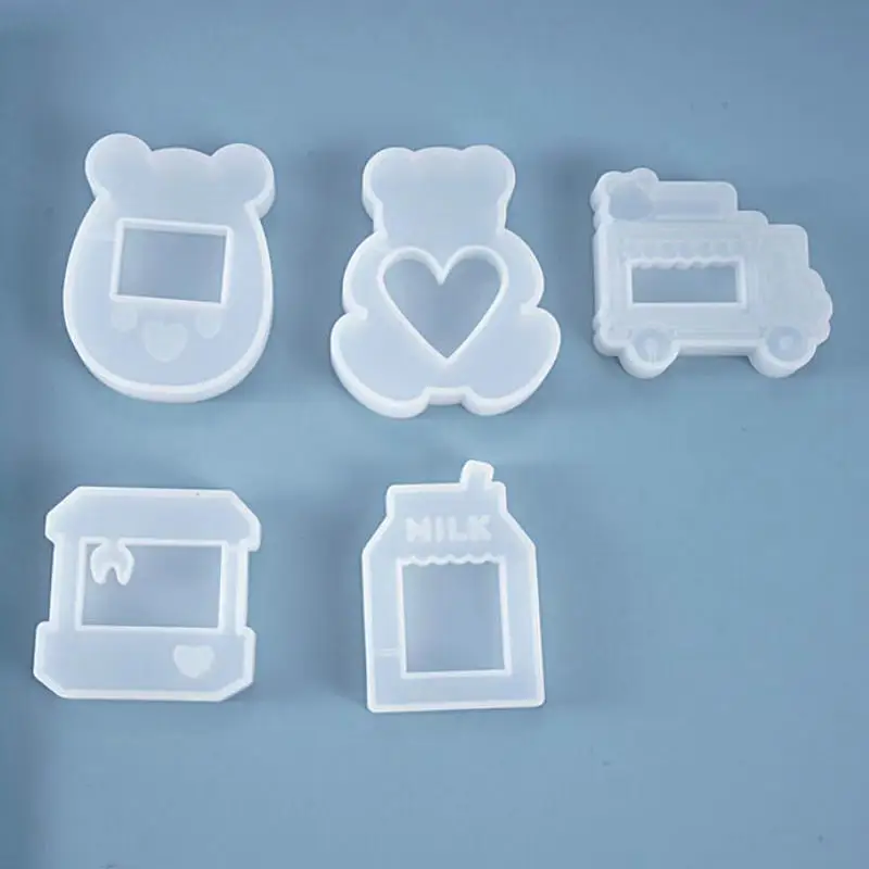 DIY шейкер формы игрушечного медведя машина силиконовая форма для ручной работы