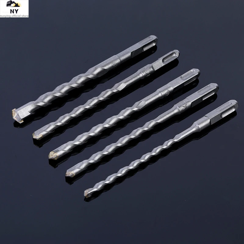 

5/6/8/10mm High Speed 11cm Concrete Drill Bit Double SDS Plus Slot Masonry Hammer Head Tool White Steel Wrench For Electric Dril