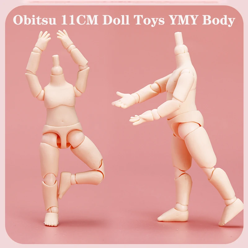 

Obitsu 11CM Doll Toys YMY Body Suitable For Nendoroid GSC Head Ob11 BJD Doll Body Spherical Joint Doll Toy Hand Set Accessories