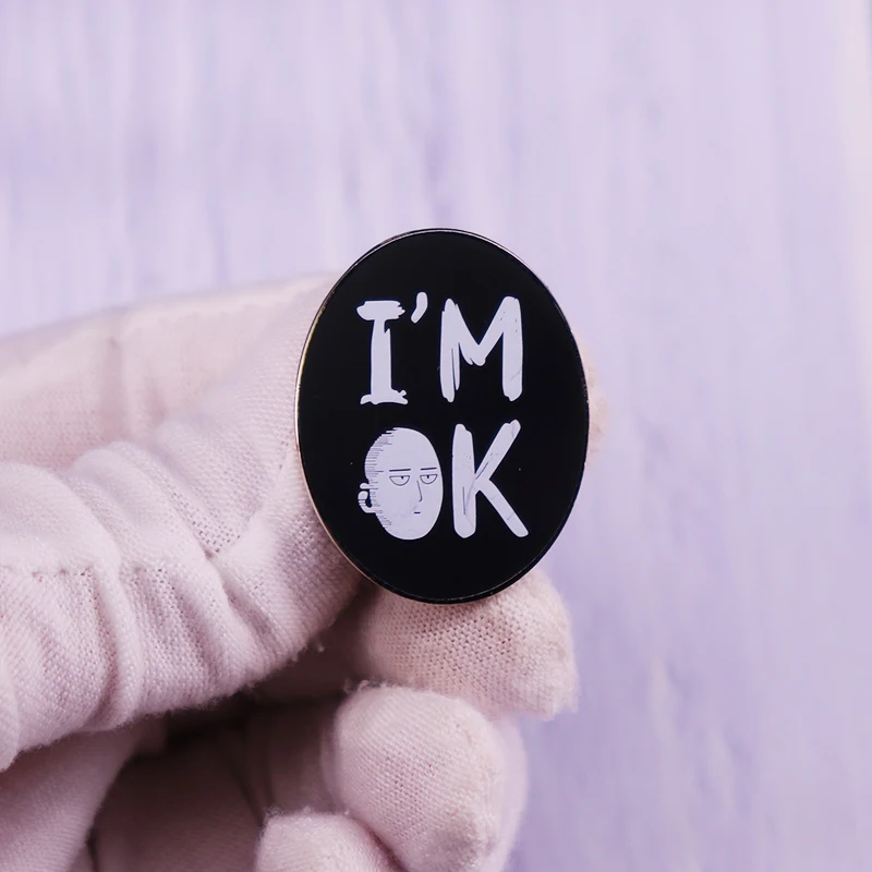 Эмалированная брошь One Punch Man значок аниме