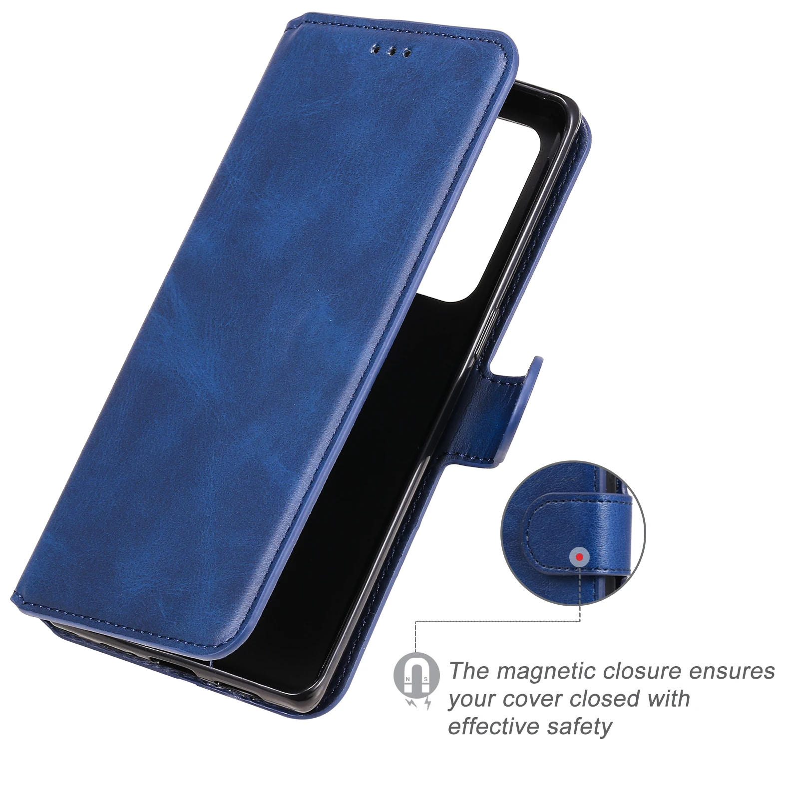 Etui Leather Flip Case For Moto One Action One Vision P40 Power E6S 2020 E7 Plus G8 G9 Play G10 G30 G50 G60 G60S Wallet Cover
