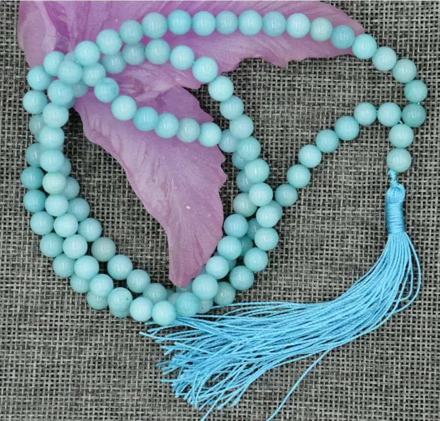 Модные ювелирные изделия Бесплатная доставка горячие 6 мм камень буддийский 108