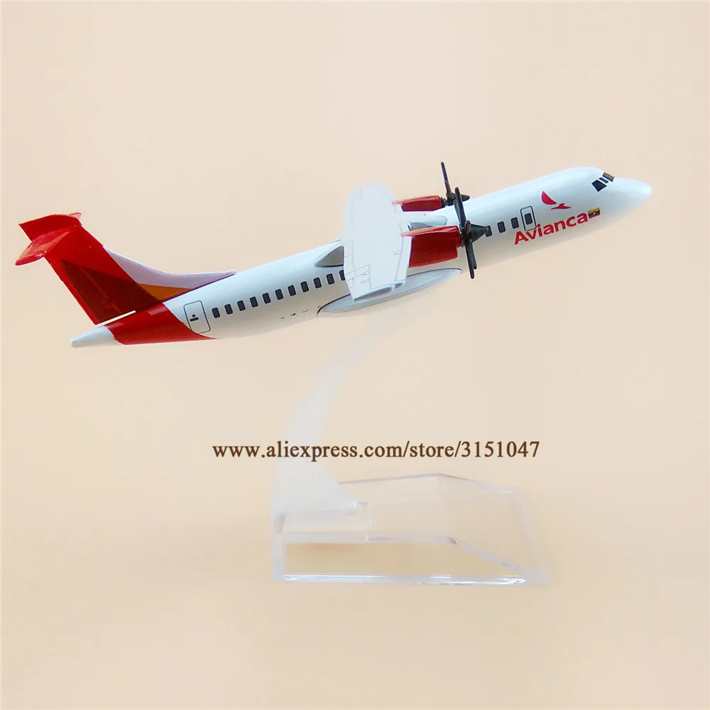 Модель самолета Air Avianca 16 см модель ATR Airlines из металлического сплава литая Airways