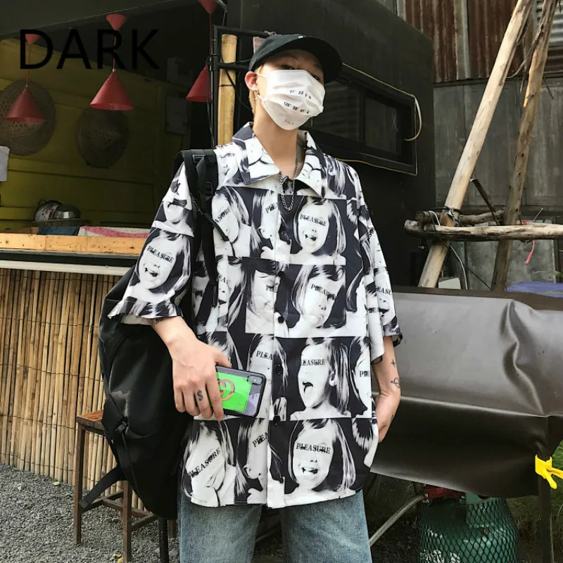 2021 летняя футболка с принтом в стиле ретро коротким рукавом шикарная Гавайская