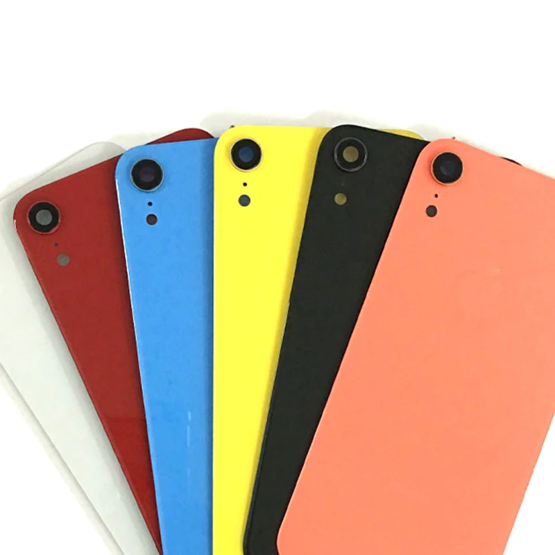Замена для iPhone Xr аккумуляторная стеклянная задняя крышка с объективом