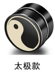 AS-0925-10MM-1 pair Панк мужской сильный магнит нержавеющая сталь круг магнитный зажим серьги на магнитах поддельные пробки без пирсинга клип на ювелирные изделия одна пара - Окраска металла: AS-0925-10MM-1 pair