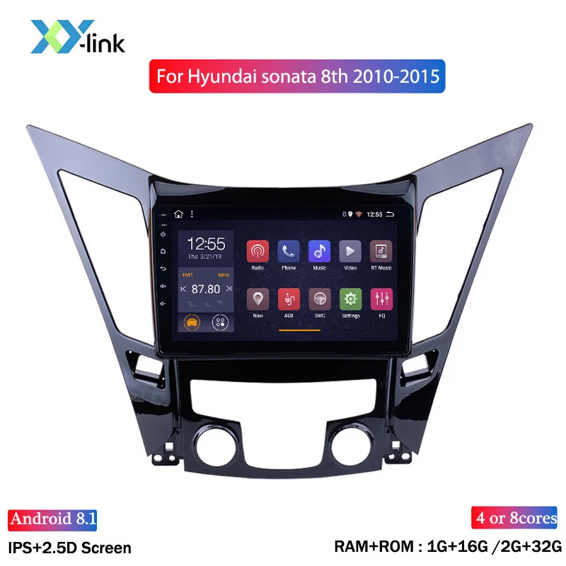 9 дюймов Android 8 0 для HYUNDAI Sonata YF 2010 2011 2012 2013 2014 2015 HD Автомобильный Радио GPS навигации