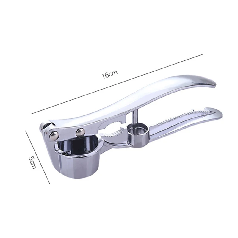 

Multifunction Garlic Press Aluminum Alloy Rustproof Garlic Cutter Anti-Slip Dishwasher Safe Kitchen Use Easy to Clean I