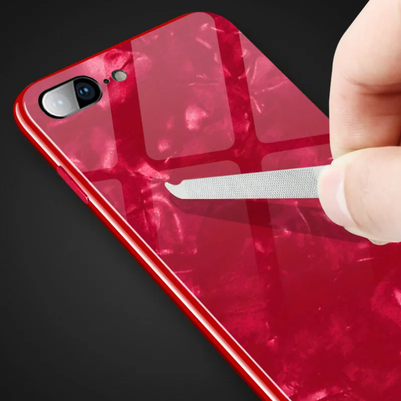 Стеклянный чехол для телефона Iphone 7 8 6 S защита от падения задняя крышка XR X XS MAX