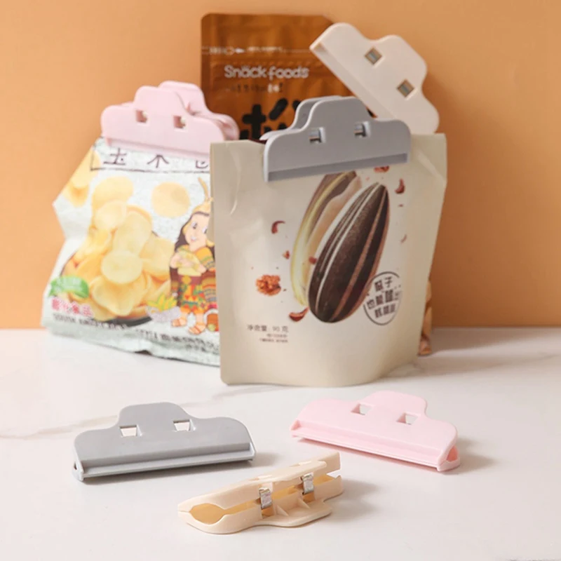 

Multifunction Bag Chip Clips Fresh Food Clips Photo File Clamps Assorted Colors Air Tight Seal Grip for Kitchen Seal