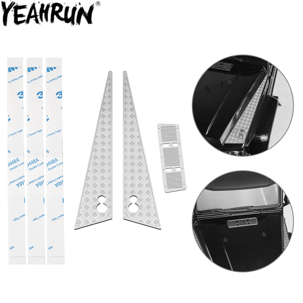 

YEAHRUN Metal Engine Cover Hood Anti-skateboard Decoration for 1/10 Traxxas TRX6 TRX4 RC Crawler Car Upgrade Parts