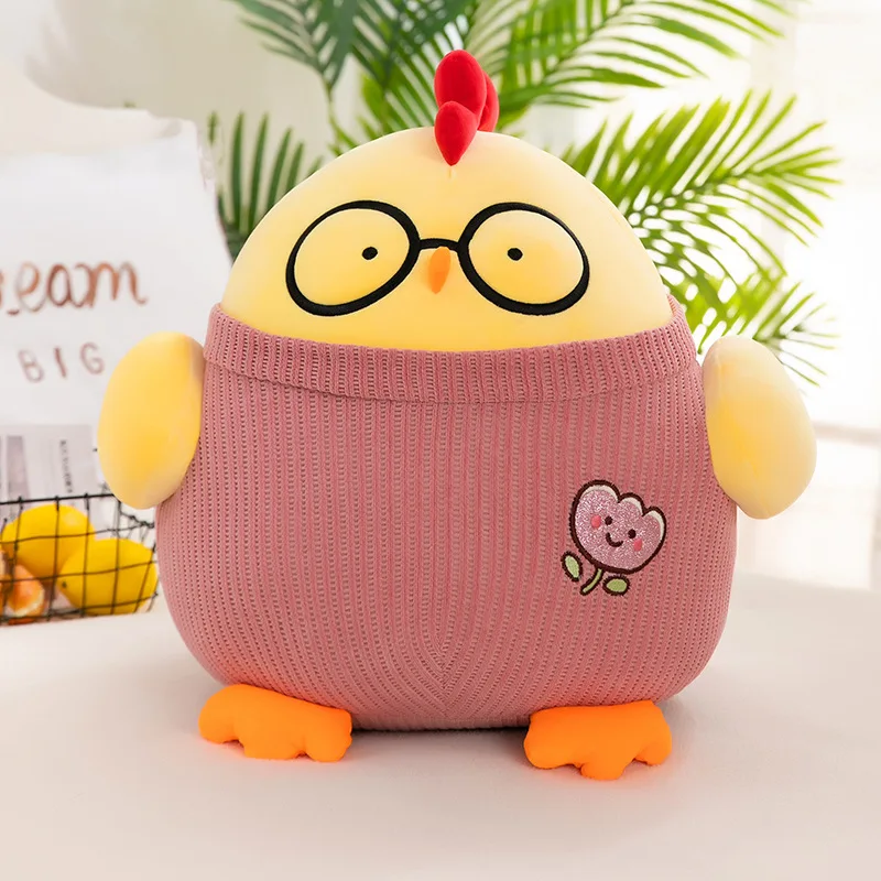 

Kawaii Doctor Chicken Plush Doll Cartoon Animal Plush Doll Cute Yellow Chicken Pillow Baby Comfort Room Decor Doll Gift for Girl