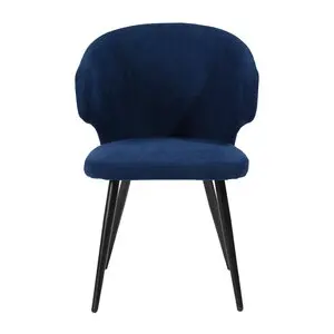 

Light Luxury Dining Table Chair Modern Simple Nordic Metal Back Leather Chair Coffee Shop Hotel Restaurant Chair