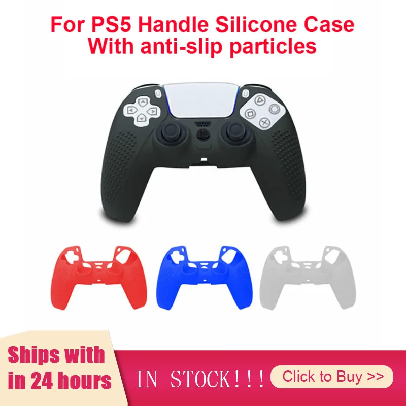 

4Types Gamepad Silicone Non-slip Protective Suitable For Playstation 5 Accessories PS5 Controller Non-slip Cover Luminous Thumb