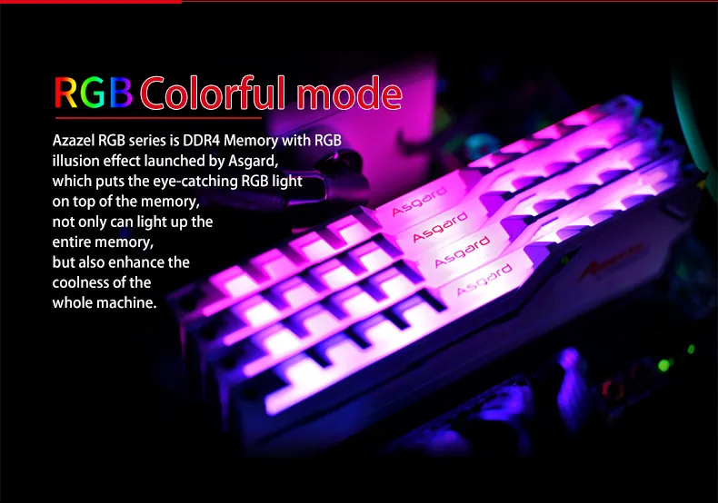 Asgard AZAZEL серия RGB ram 8 ГБ 2X8 Гб 16 Гб DDR4 3200 МГц 1,35 в ram для настольных игр с высокой скоростью и высокой производительностью