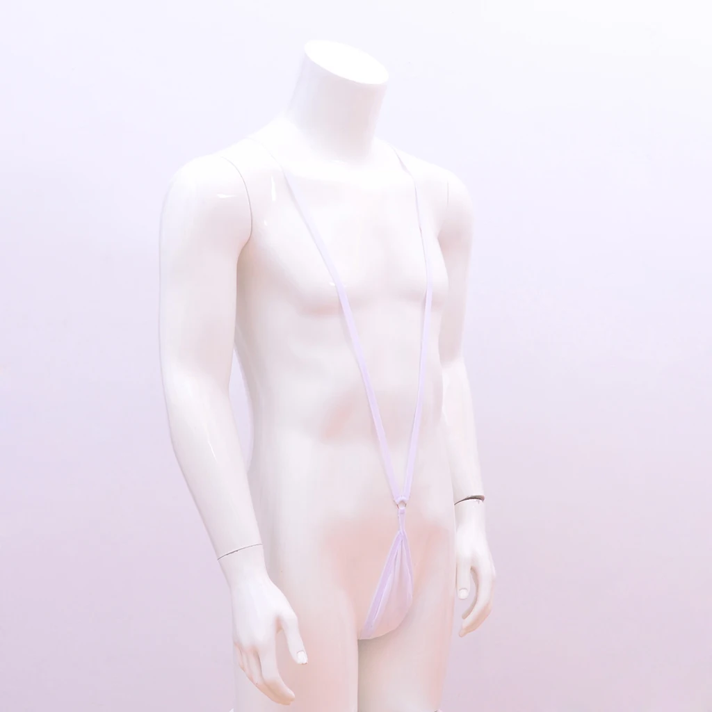 Мужские Стрейчевые купальники с V-образным вырезом нижнее белье боди подтяжками