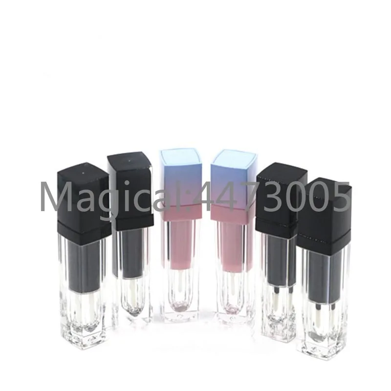

Косметический 4 мл розовый пластиковый блеск для губ трубка, красота черный прозрачный макияж губ инструмент блеск для губ бутылка, DIY Профе...