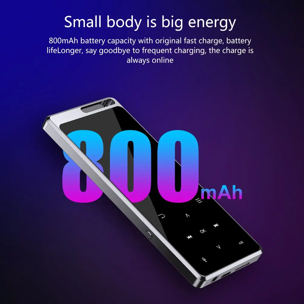 2,4 дюймовый экран K7 Беспроводной внешний Mp3 сенсорный музыкальный плеер Студенческая версия Mp3 плеер Walkman
