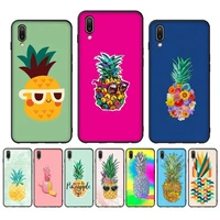 funny fruit pineapple phone case for oppo reno realme c3 6pro for vivo y91c y17 y19 funda capa