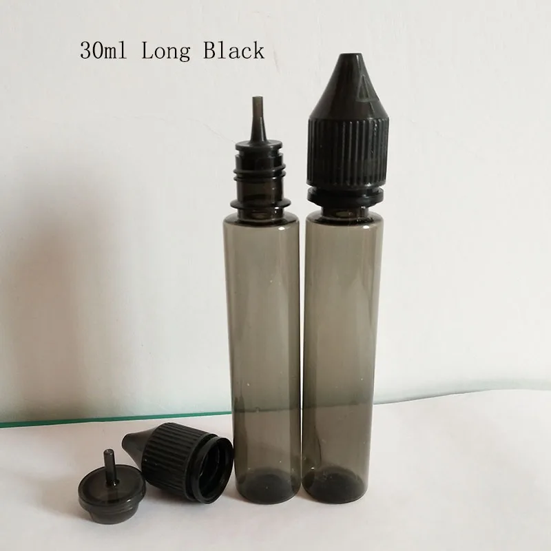 30ml Long Black 2000 шт пустой флакон-капельница E жидкая Ручка Форма PET PE длинная Бутылка 10 мл 15 мл 30 мл 50 мл 60 мл 100 мл 120 мл с контроль вскрытия крышка - Цвет: 30ml Long Black