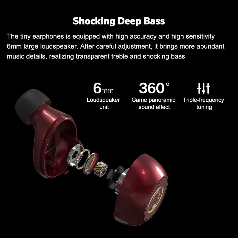 Беспроводные наушники Marvel сертифицированные Mini Bluetooth V5.0 TWS с изображением