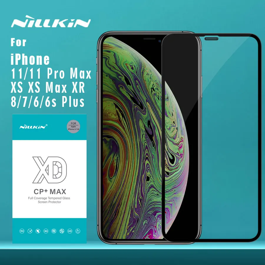 Для iPhone 11 11 Pro 11 Pro Max XR XS Max 8 7 Plus стекло Nillkin XD CP+ Max полное покрытие 3D закаленное стекло для iPhone 11 стекло