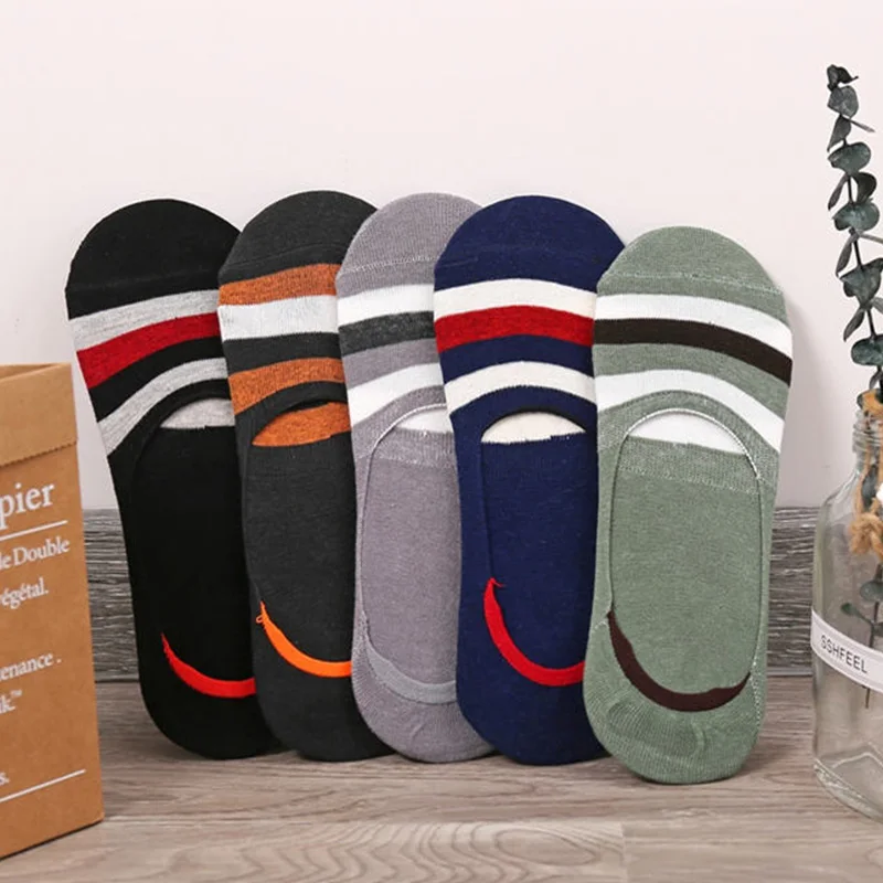 Носки мужские хлопок невидимые носки ультратонкие Нескользящие дышащие